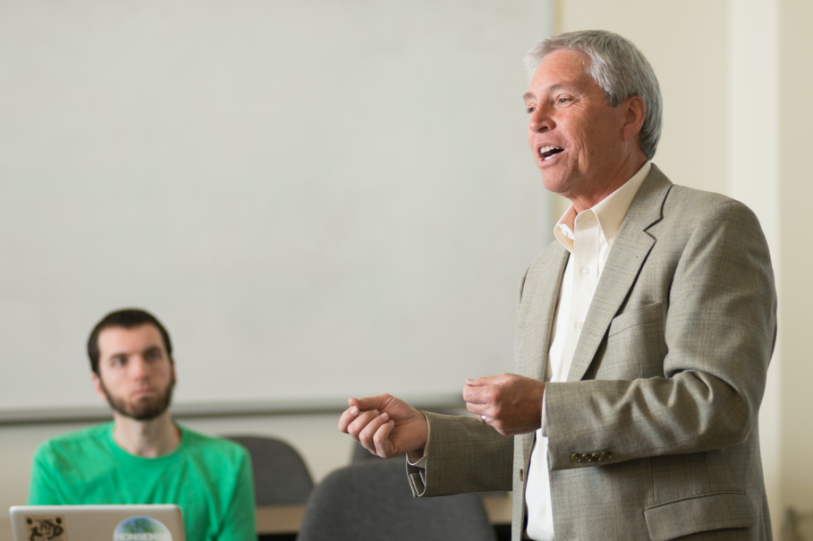 professor speaking to class