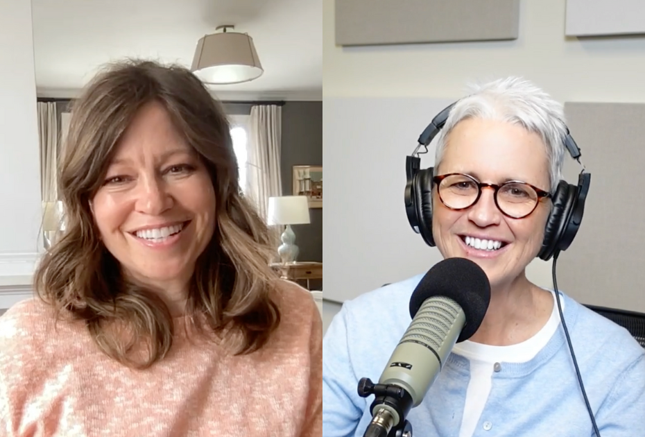 image of Kelly Minter and Angie Ward on a video call for Engage360 podcast